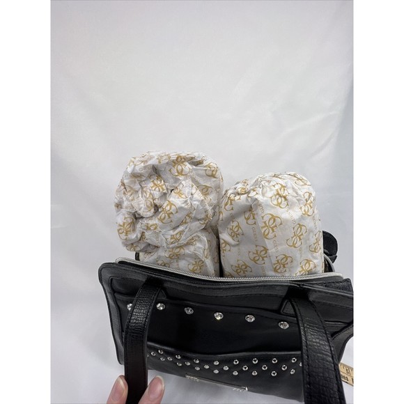 NEW Guess Disco Queen Black Multi Shoulder Bag Handbag Purse VY439406 Zipper - Picture 9 of 10